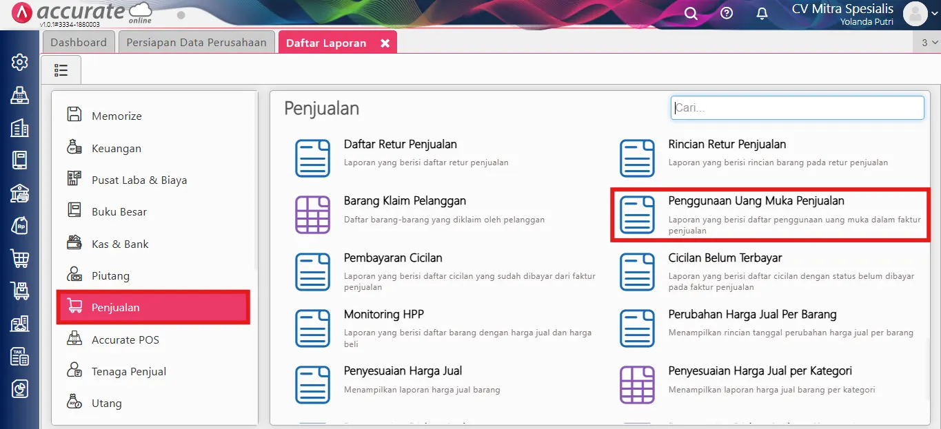 mencatat penjualan gift voucher
